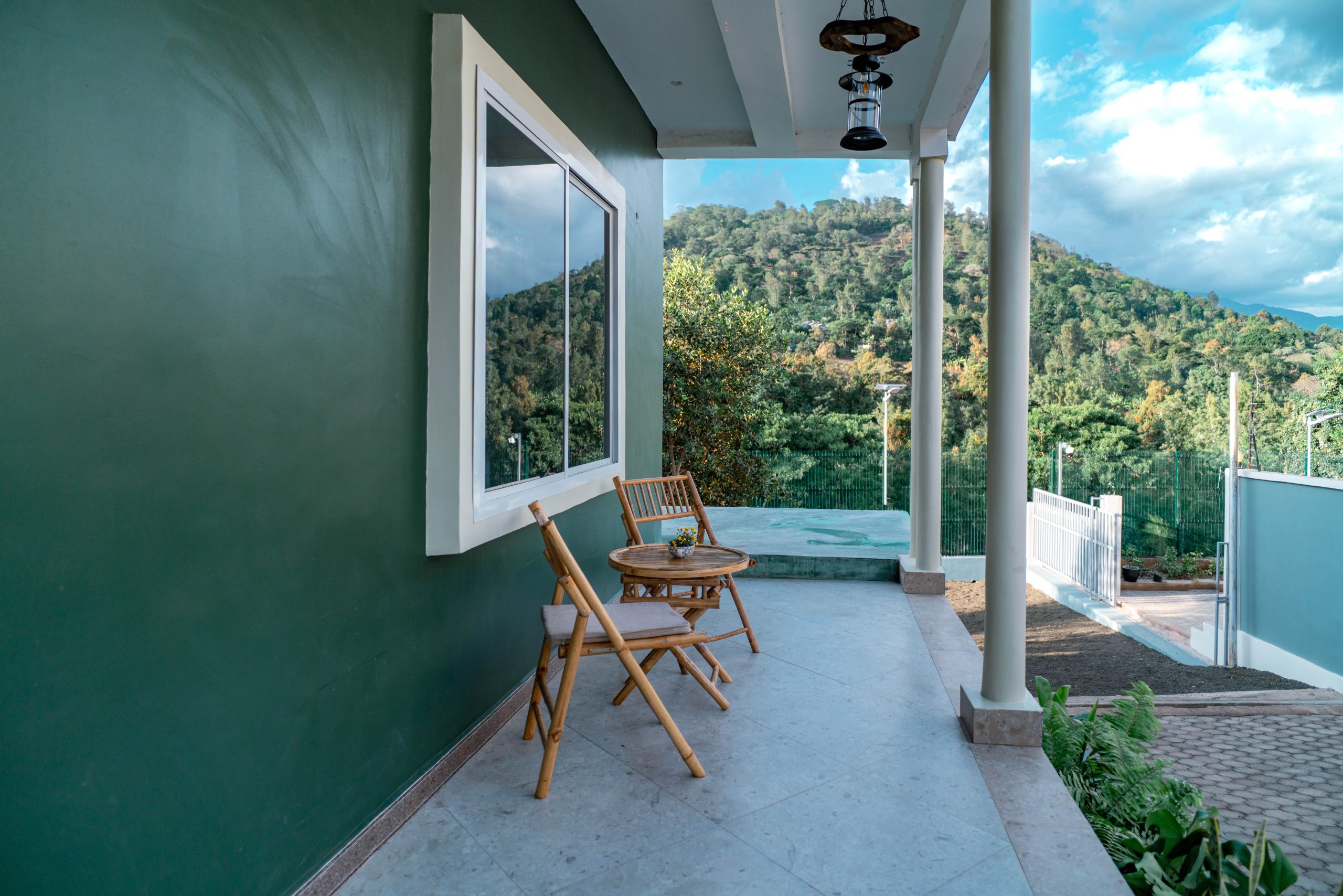 View of the hills around Arusha from a Starico Residence balcony